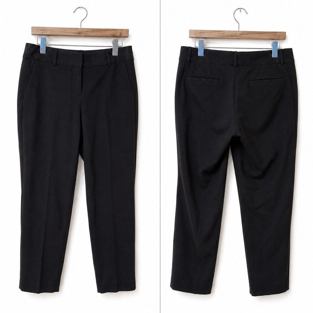 LOFT Marisa Slim Black Ankle Pants, Size 4 – 28” Inseam